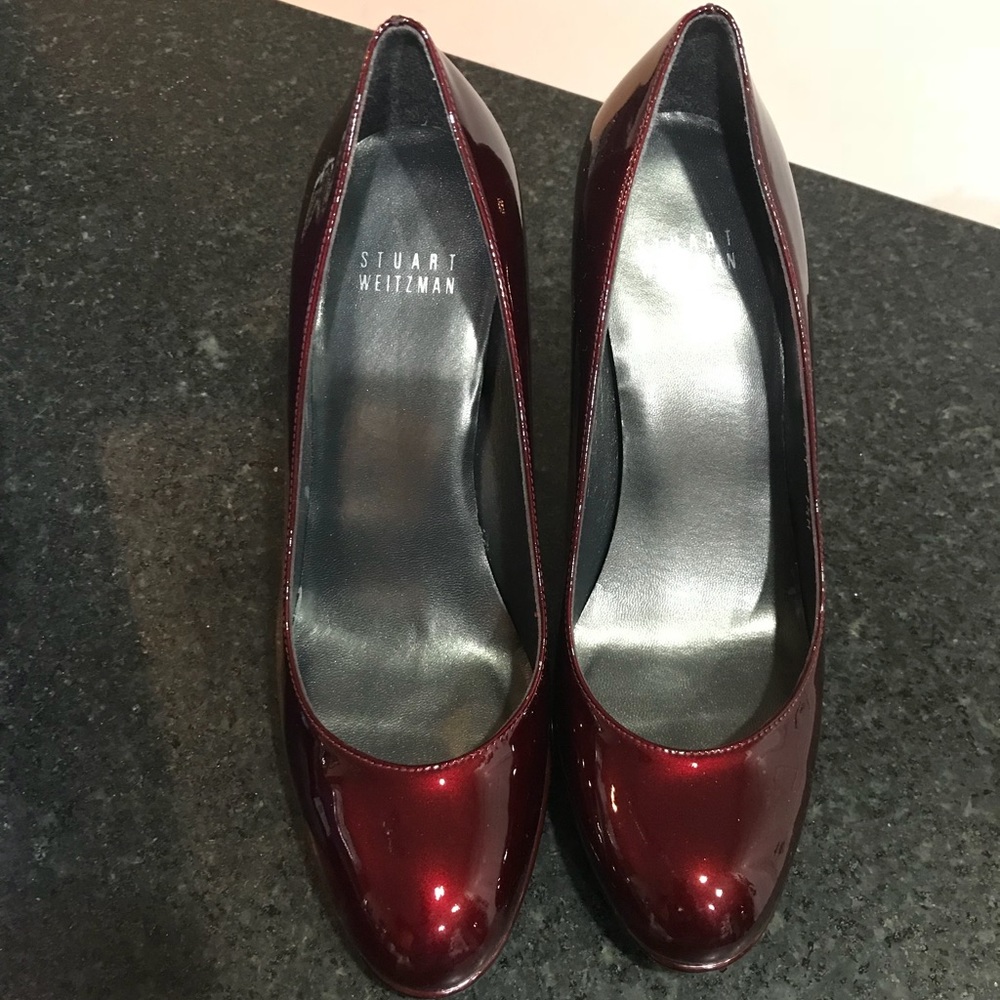 Stuart Weitzman Platswoon Red Pumps